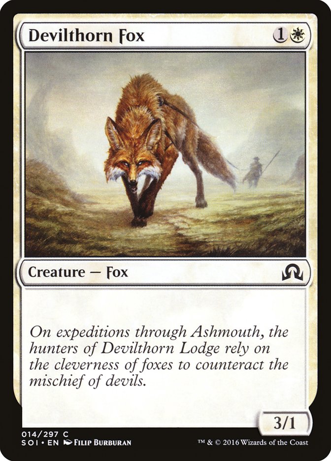 Devilthorn Fox [Shadows over Innistrad] | Chromatic Games