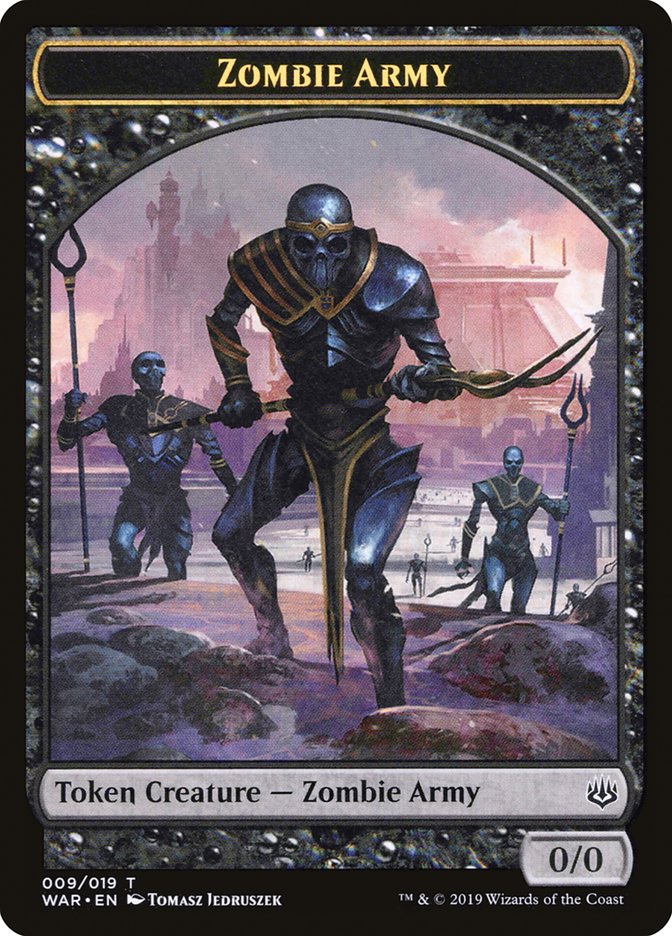 Zombie Army Token (009/019) [War of the Spark Tokens] | Chromatic Games