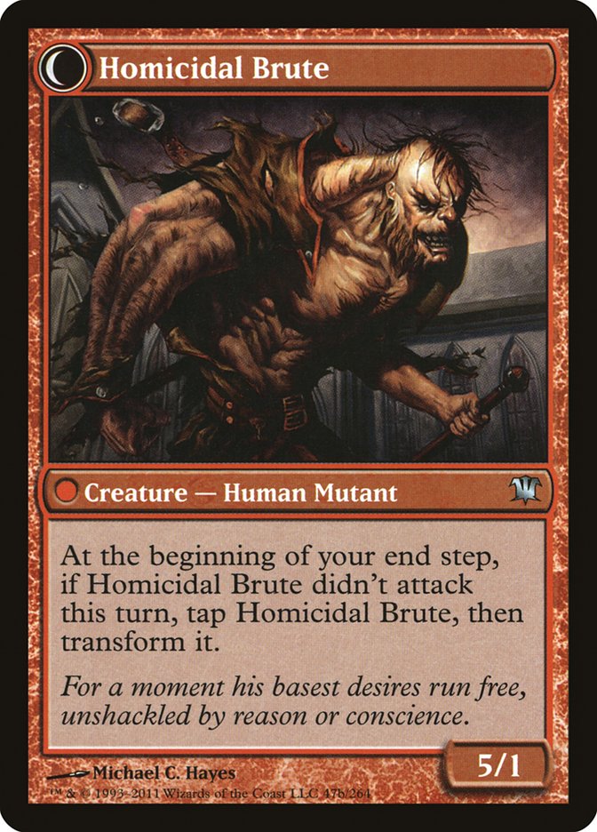 Civilized Scholar // Homicidal Brute [Innistrad] | Chromatic Games