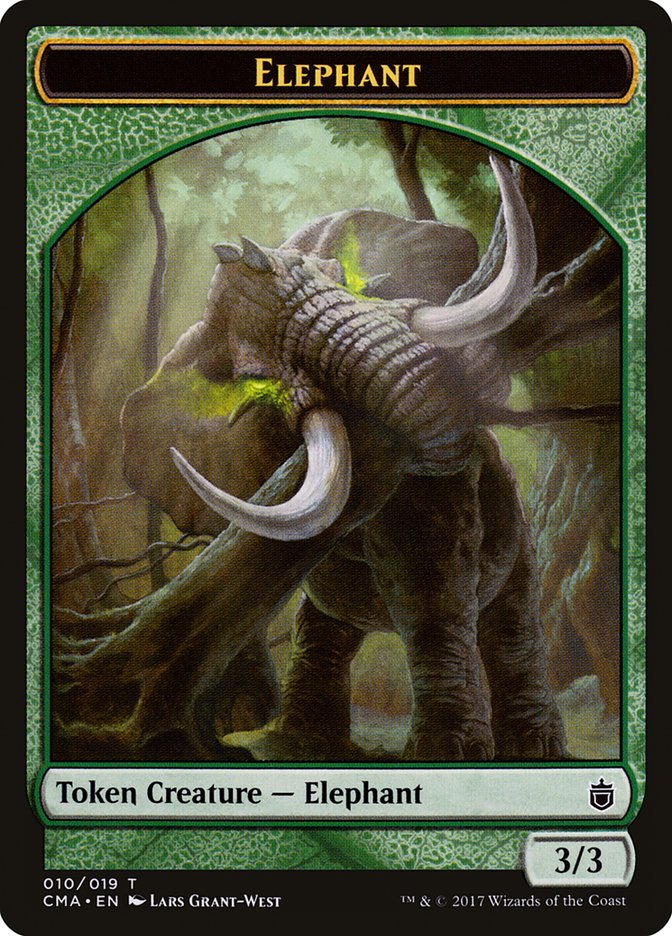 Elephant Token [Commander Anthology Tokens] | Chromatic Games