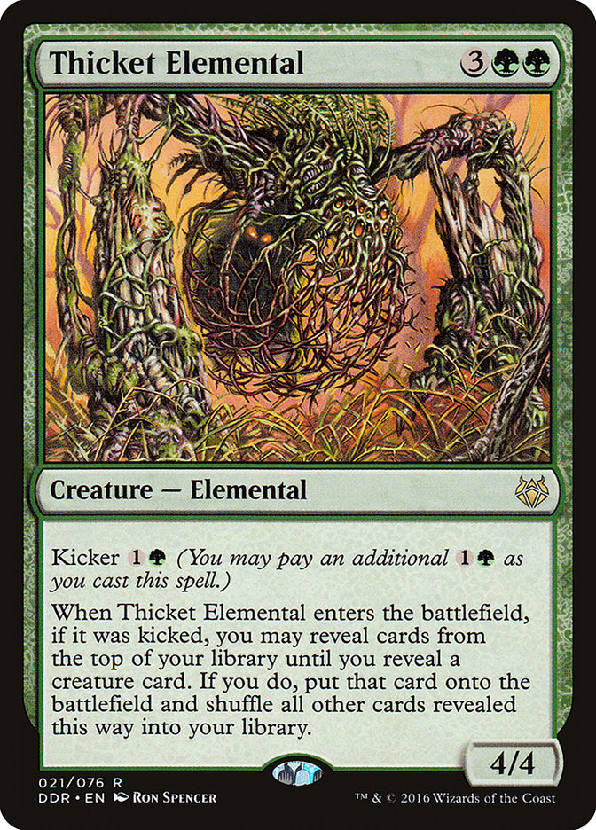 Thicket Elemental [Duel Decks: Nissa vs. Ob Nixilis] | Chromatic Games
