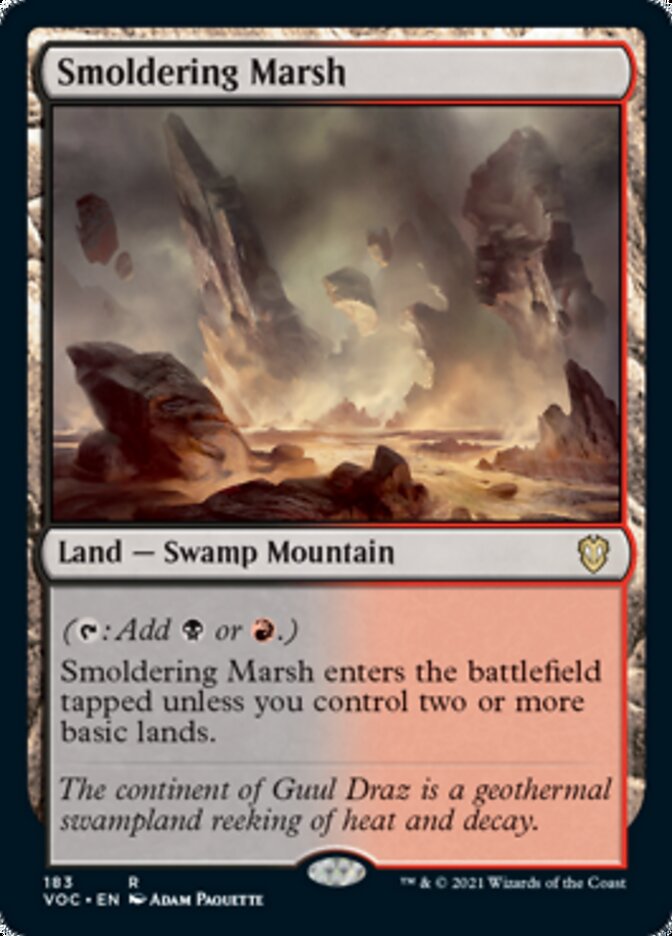 Smoldering Marsh [Innistrad: Crimson Vow Commander] | Chromatic Games