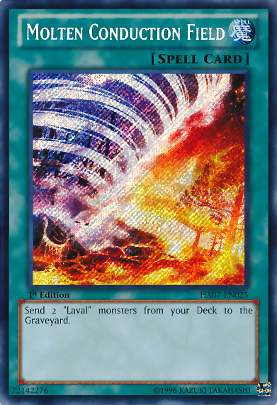 Molten Conduction Field [HA07-EN025] Secret Rare | Chromatic Games