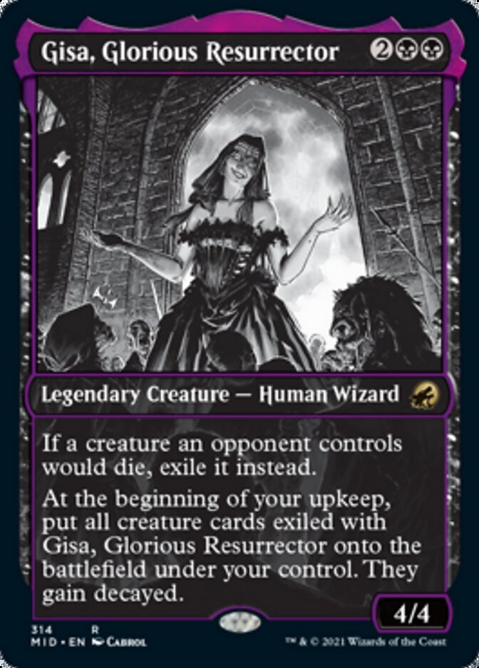 Gisa, Glorious Resurrector (Showcase Eternal Night) [Innistrad: Midnight Hunt] | Chromatic Games