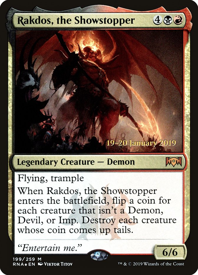 Rakdos, the Showstopper [Ravnica Allegiance Prerelease Promos] | Chromatic Games