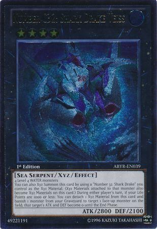 Number C32: Shark Drake Veiss (UTR) [ABYR-EN039] Ultimate Rare | Chromatic Games