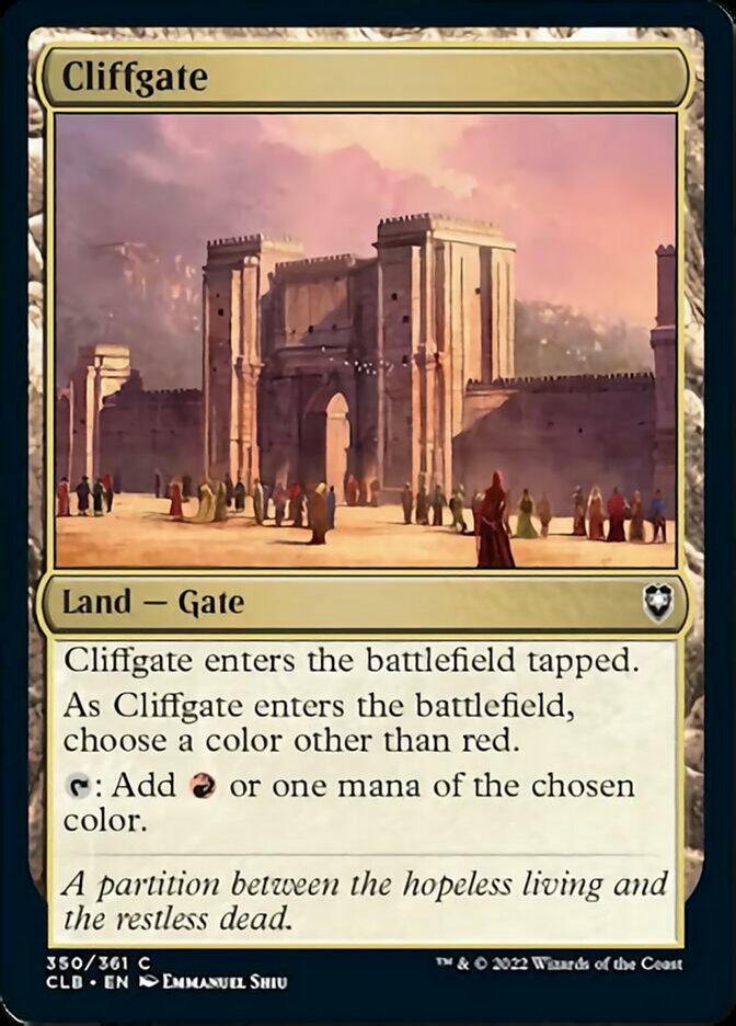 Cliffgate [Commander Legends: Battle for Baldur's Gate] | Chromatic Games