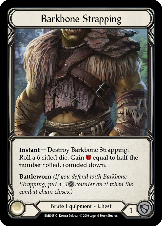 Barkbone Strapping [RNR005-C] (Rhinar Hero Deck)  1st Edition Normal | Chromatic Games