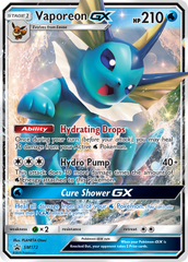 Vaporeon GX (SM172) [Sun & Moon: Black Star Promos] | Chromatic Games