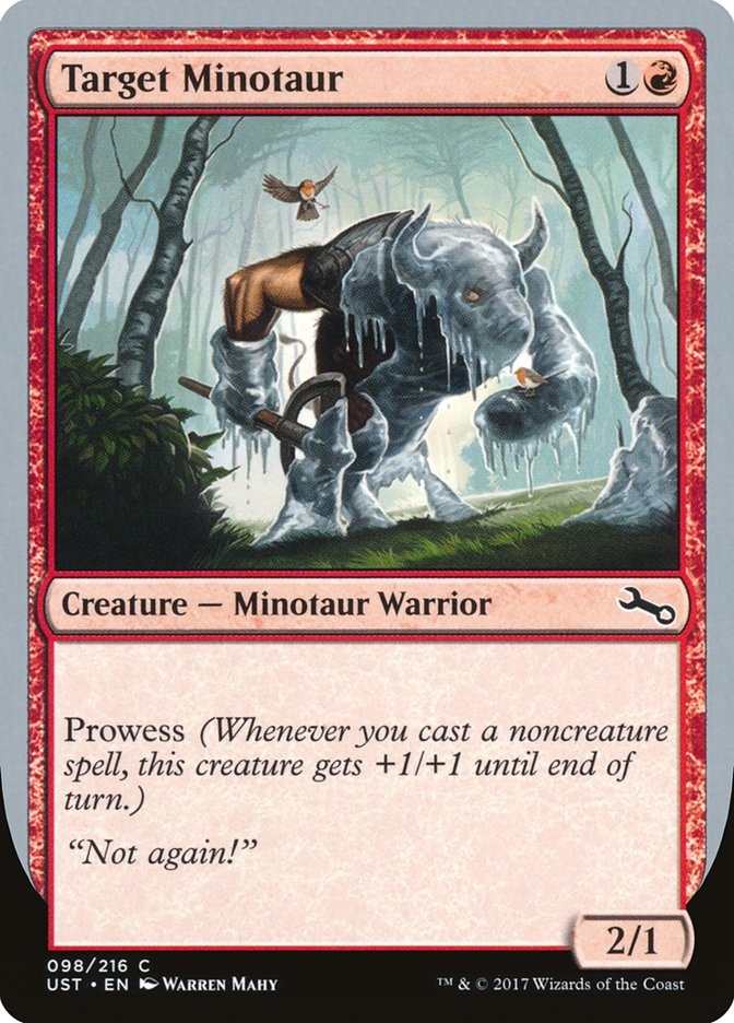 Target Minotaur (Ice Art) [Unstable] | Chromatic Games