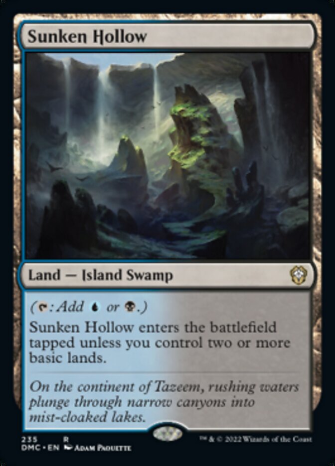 Sunken Hollow [Dominaria United Commander] | Chromatic Games