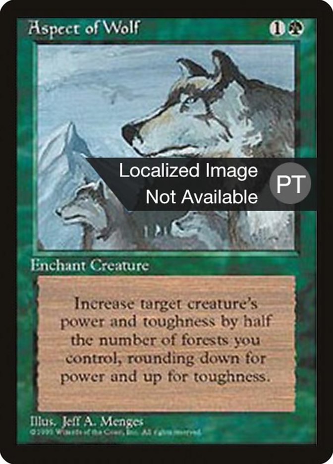 Aspect of Wolf [Fourth Edition (Foreign Black Border)] | Chromatic Games