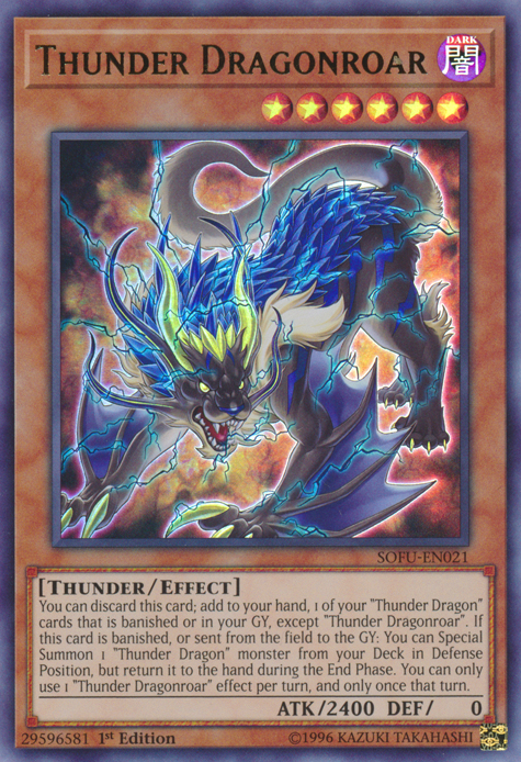 Thunder Dragonroar [SOFU-EN021] Ultra Rare | Chromatic Games
