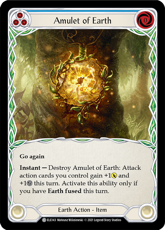 Amulet of Earth [ELE143] (Tales of Aria)  1st Edition Rainbow Foil | Chromatic Games