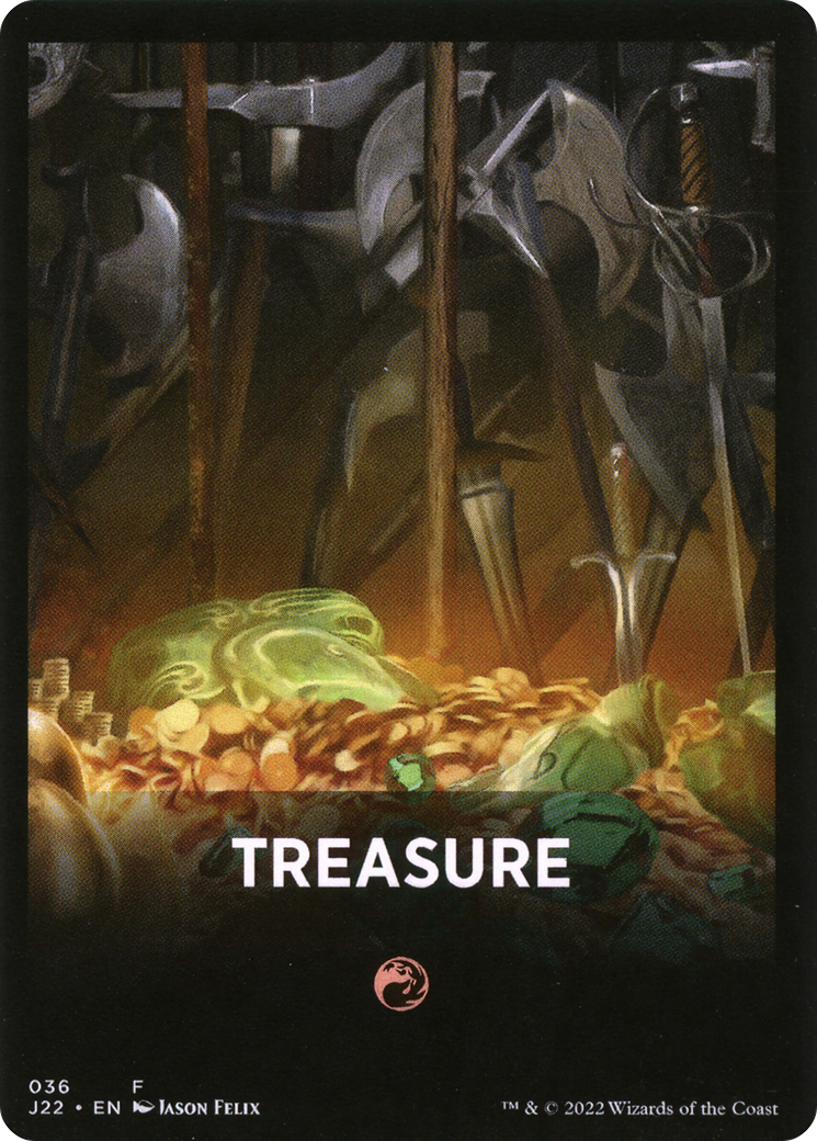 Treasure Theme Card [Jumpstart 2022 Front Cards] | Chromatic Games