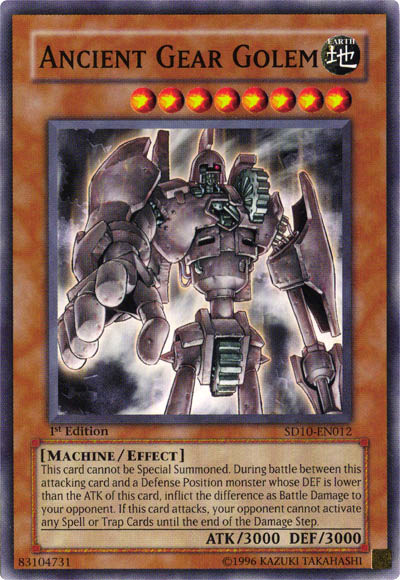 Ancient Gear Golem [SD10-EN012] Common | Chromatic Games