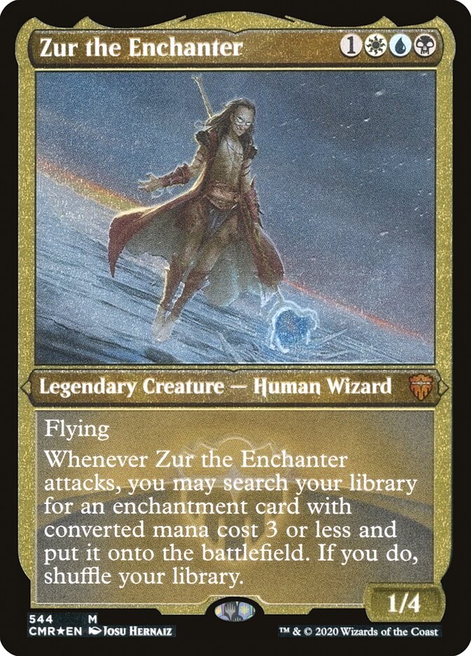 Zur the Enchanter (Etched) [Commander Legends] | Chromatic Games