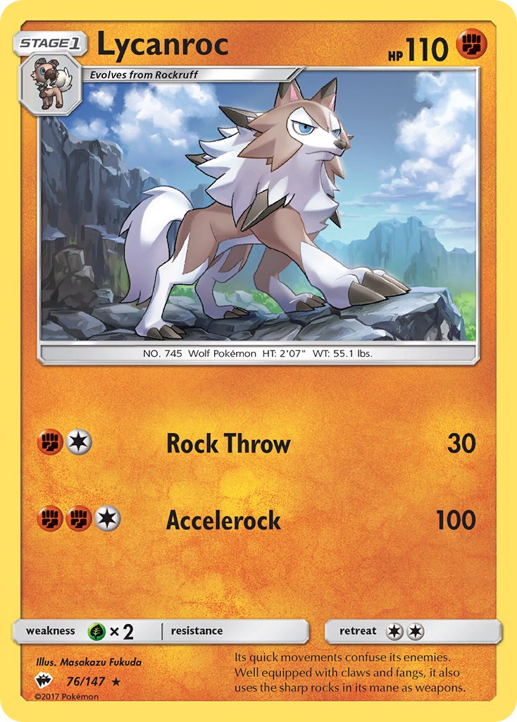 Lycanroc (SM Burning Shadows) [Theme Deck Exclusives] | Chromatic Games