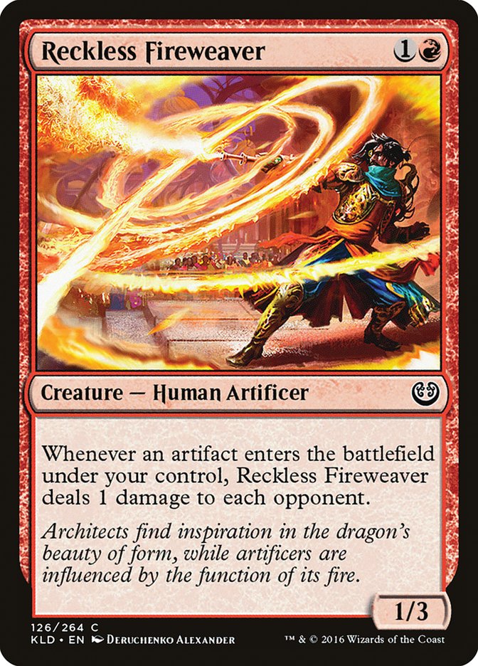 Reckless Fireweaver [Kaladesh] | Chromatic Games