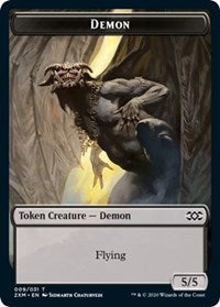 Demon // Squirrel Double-Sided Token [Double Masters Tokens] | Chromatic Games