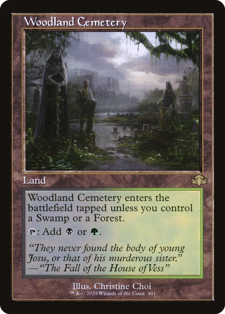 Woodland Cemetery (Retro) [Dominaria Remastered] | Chromatic Games