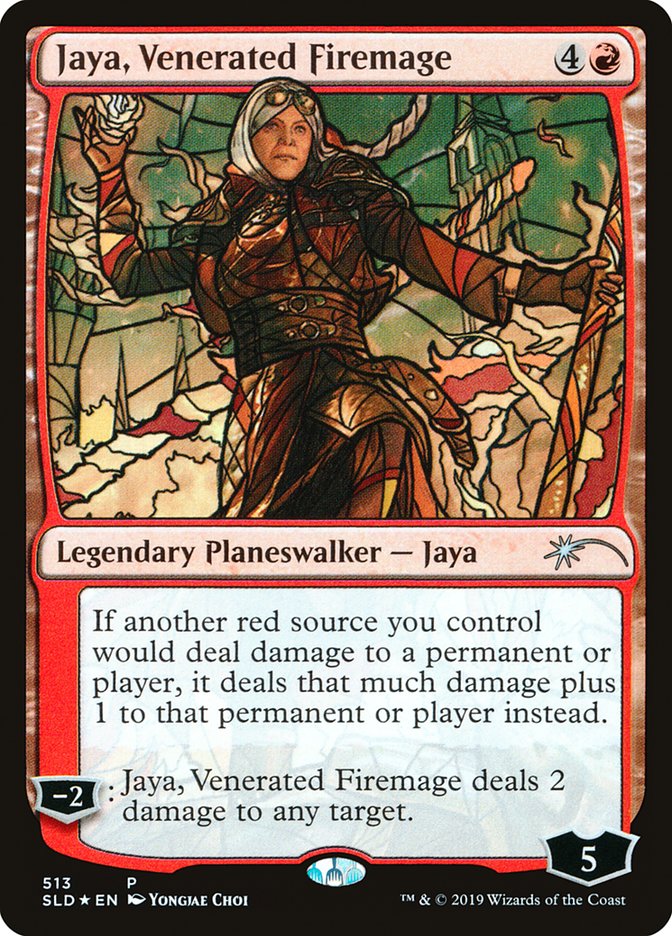 Jaya, Venerated Firemage (Stained Glass) [Secret Lair Drop Promos] | Chromatic Games