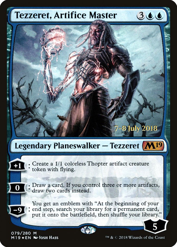 Tezzeret, Artifice Master [Core Set 2019 Prerelease Promos] | Chromatic Games