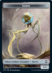 Servo // Treasure Double-Sided Token [Dungeons & Dragons: Adventures in the Forgotten Realms Commander Tokens] | Chromatic Games