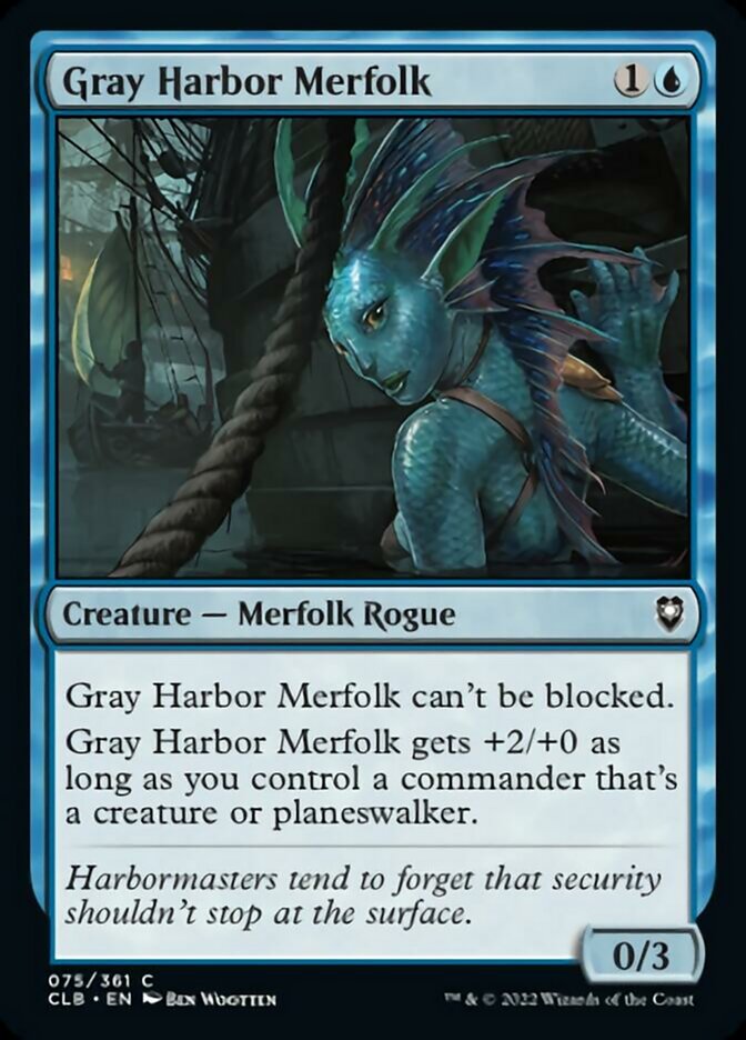 Gray Harbor Merfolk [Commander Legends: Battle for Baldur's Gate] | Chromatic Games