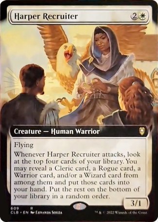 Harper Recruiter (Extended Art) [Commander Legends: Battle for Baldur's Gate] | Chromatic Games