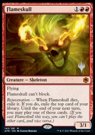 Flameskull (Promo Pack) [Dungeons & Dragons: Adventures in the Forgotten Realms Promos] | Chromatic Games