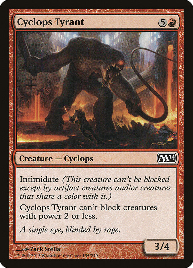 Cyclops Tyrant [Magic 2014] | Chromatic Games