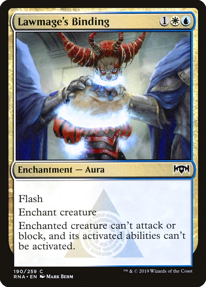 Lawmage's Binding [Ravnica Allegiance] | Chromatic Games