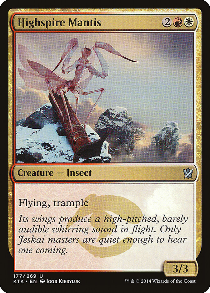 Highspire Mantis [Khans of Tarkir] | Chromatic Games