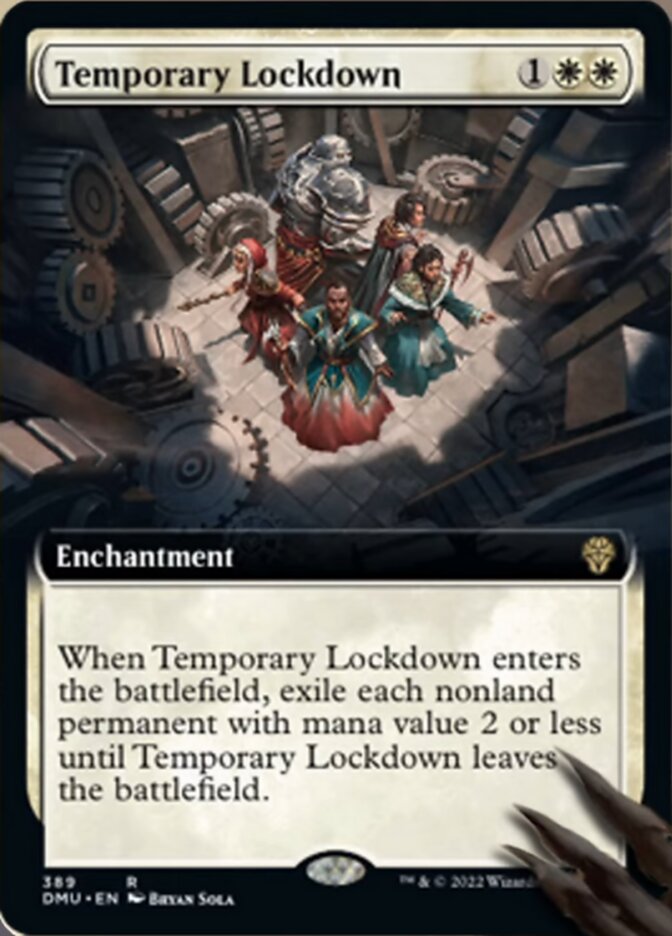 Temporary Lockdown (Extended Art) [Dominaria United] | Chromatic Games