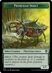 Phyrexian Mite // Phyrexian Insect Double-Sided Token [Phyrexia: All Will Be One Commander Tokens] | Chromatic Games