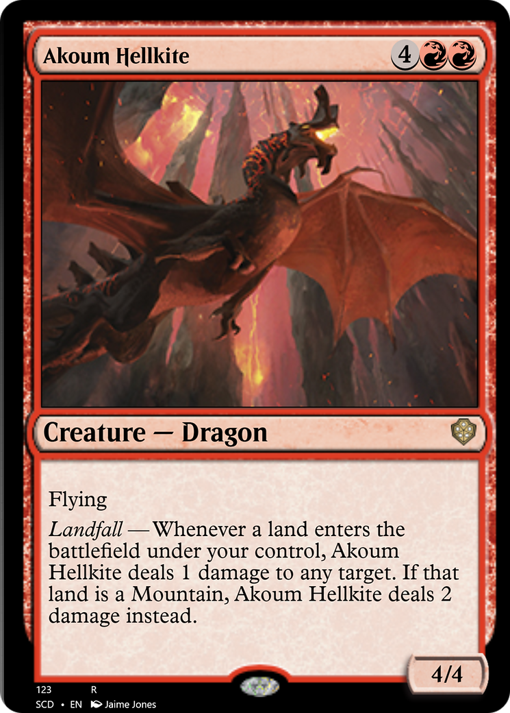 Akoum Hellkite [Starter Commander Decks] | Chromatic Games