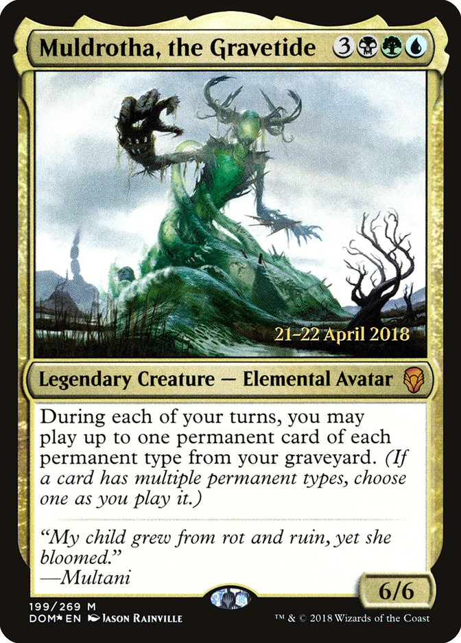 Muldrotha, the Gravetide [Dominaria Prerelease Promos] | Chromatic Games