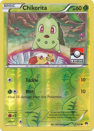 Chikorita (1/122) (League Promo) [XY: BREAKpoint] | Chromatic Games