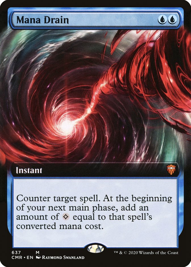 Mana Drain (Extended Art) [Commander Legends] | Chromatic Games