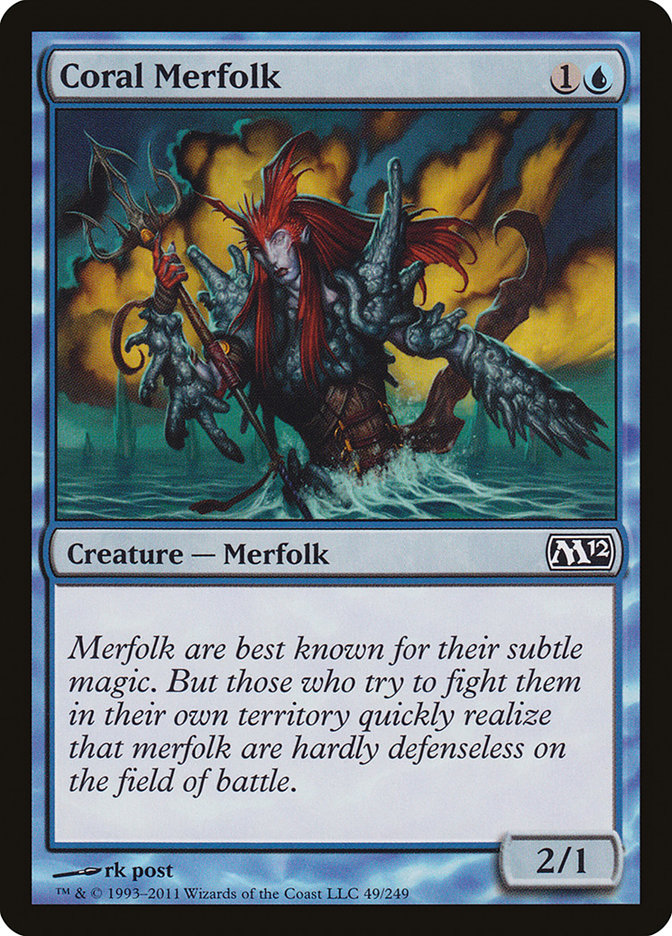 Coral Merfolk [Magic 2012] | Chromatic Games