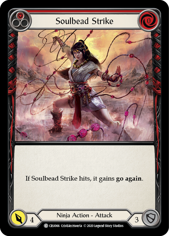 Soulbead Strike (Red) [CRU066] (Crucible of War)  1st Edition Rainbow Foil | Chromatic Games