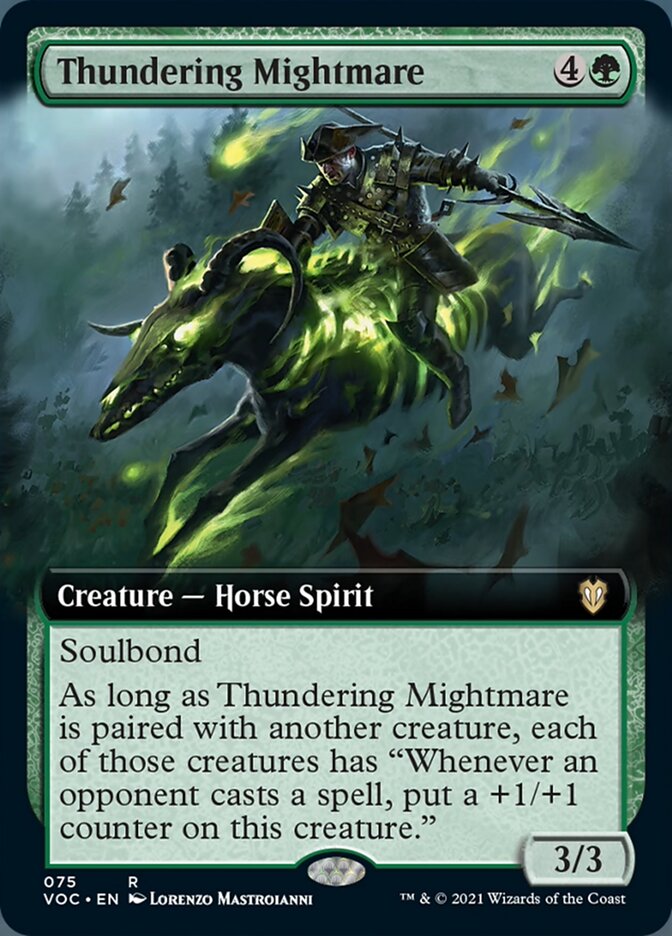 Thundering Mightmare (Extended Art) [Innistrad: Crimson Vow Commander] | Chromatic Games