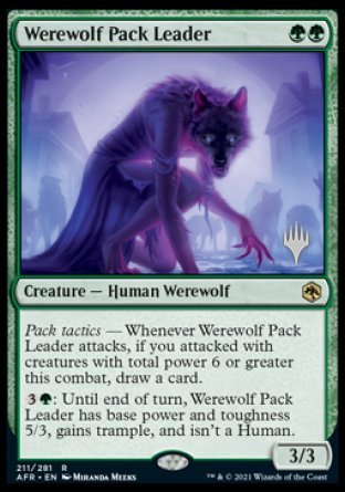 Werewolf Pack Leader (Promo Pack) [Dungeons & Dragons: Adventures in the Forgotten Realms Promos] | Chromatic Games