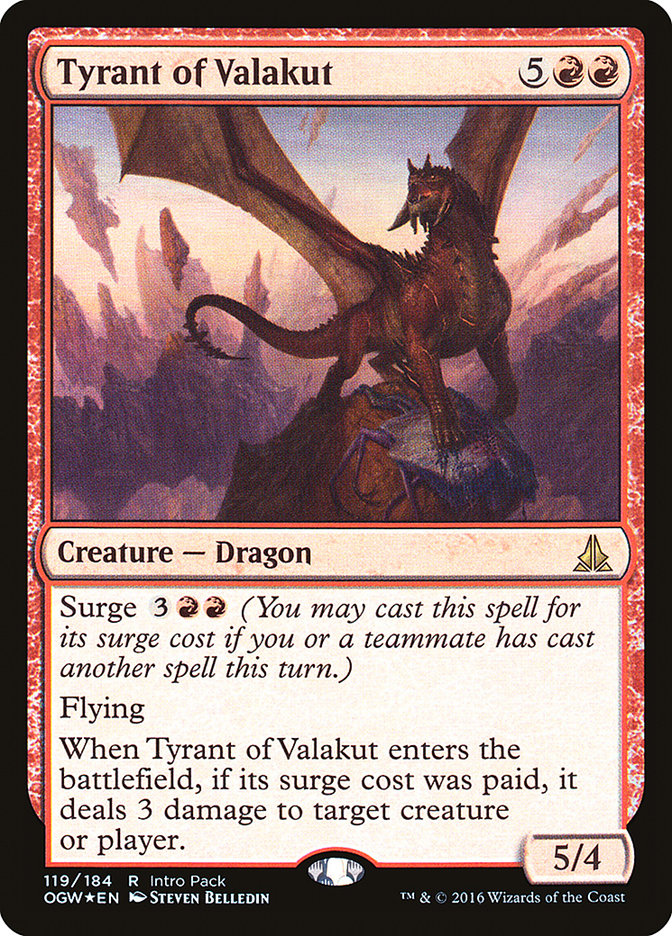 Tyrant of Valakut (Intro Pack) [Oath of the Gatewatch Promos] | Chromatic Games