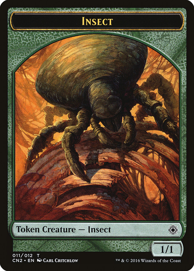 Insect Token [Conspiracy: Take the Crown Tokens] | Chromatic Games