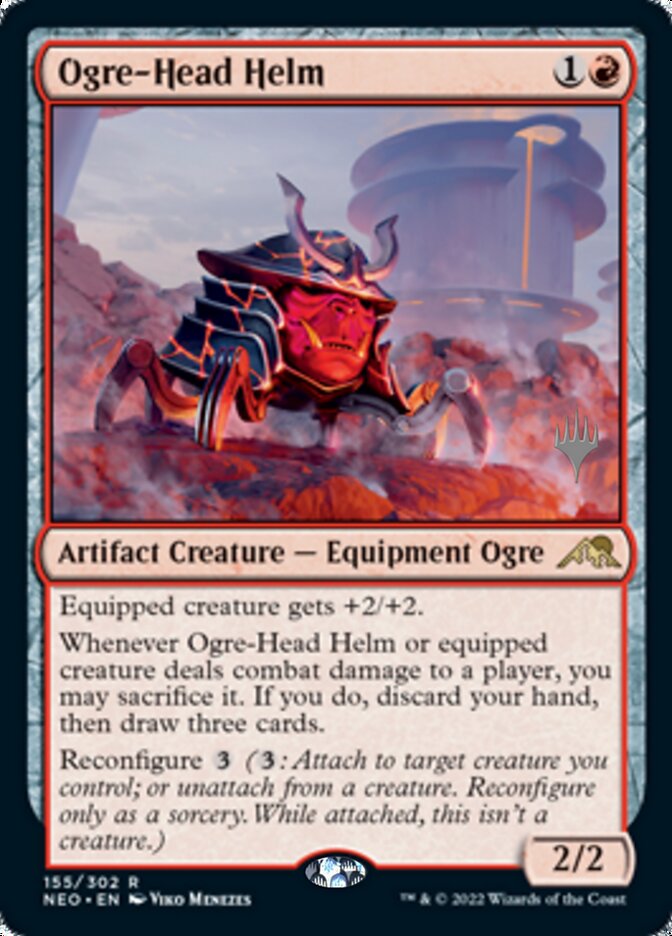 Ogre-Head Helm (Promo Pack) [Kamigawa: Neon Dynasty Promos] | Chromatic Games