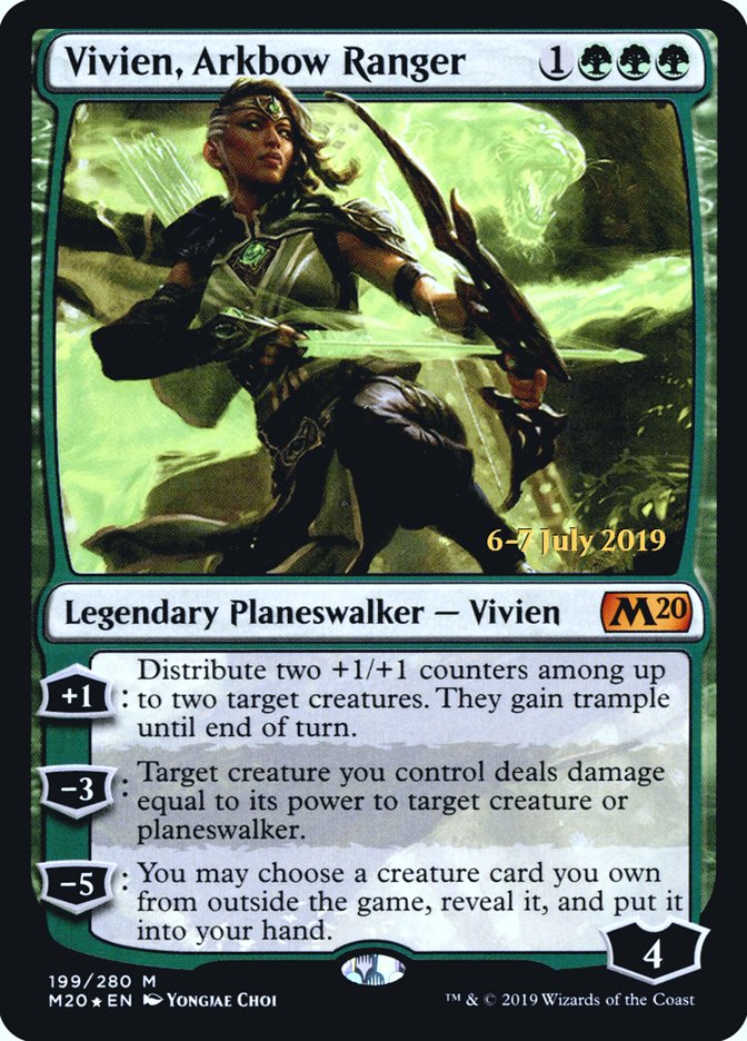 Vivien, Arkbow Ranger [Core Set 2020 Prerelease Promos] | Chromatic Games