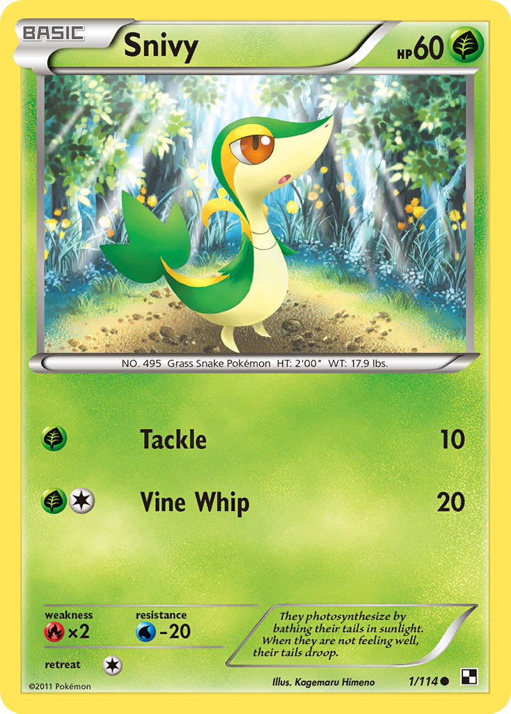 Snivy (1/114) [Black & White: Base Set] | Chromatic Games