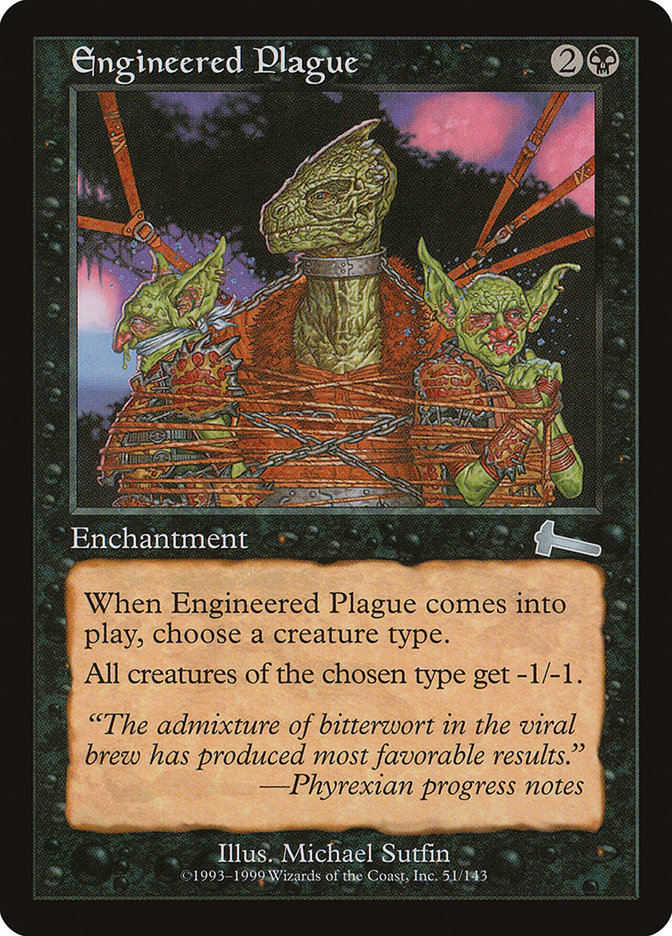 Engineered Plague [Urza's Legacy] | Chromatic Games